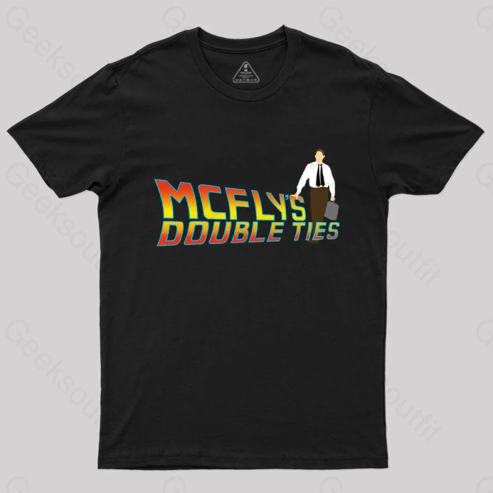 Mcfly’s Double Ties T-Shirt Black / S