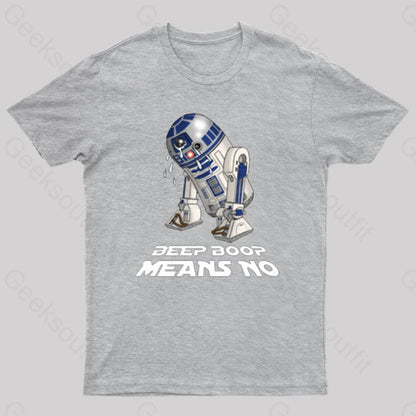 Means No Nerd T-Shirt Grey / S