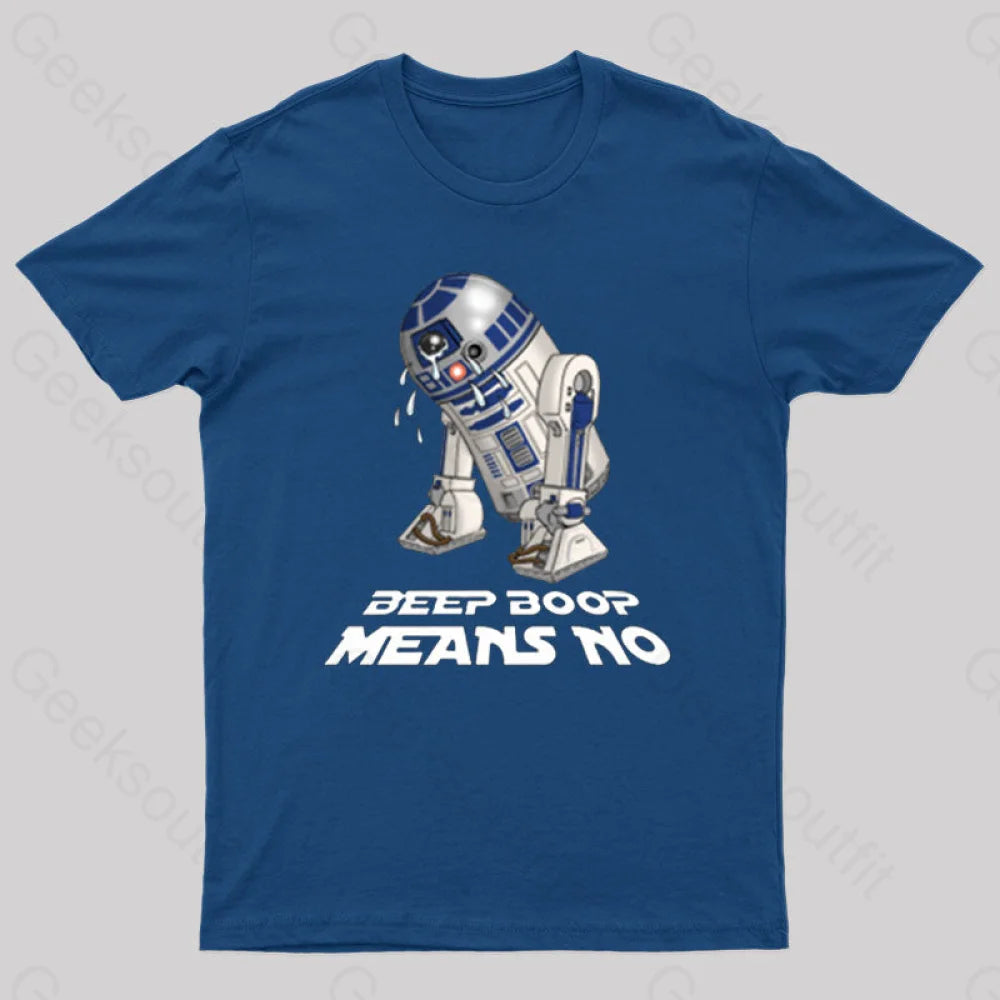 Means No Nerd T-Shirt Navy / S