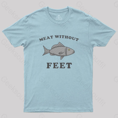 Meat Without Feet T-Shirt Light Blue / S