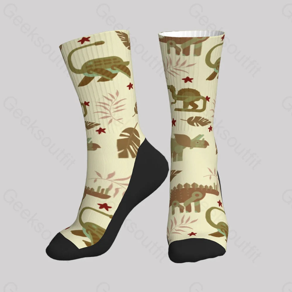 Mechanical Dinosaur Men’s Socks