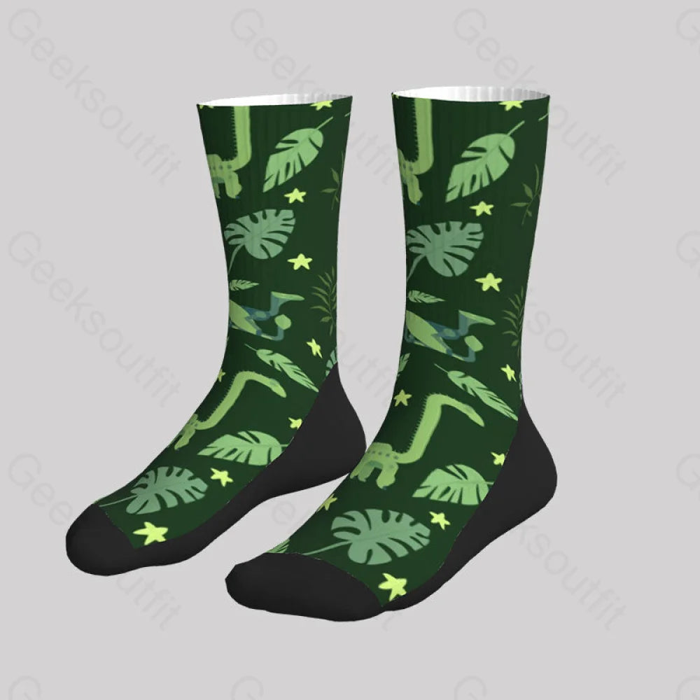 Mechanical Dinosaur Men’s Socks Sks069