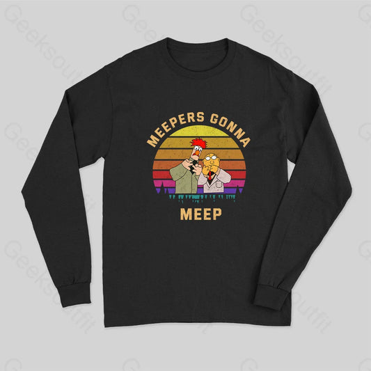 Meepers Gonna Meep Long Sleeve T-Shirt Black / S