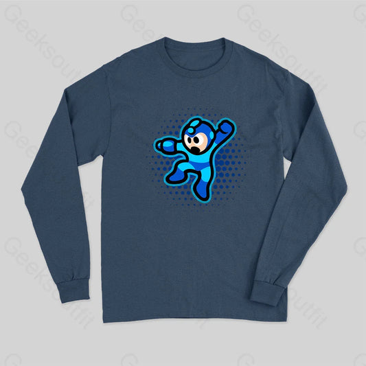 Megaman Long Sleeve T-Shirt Navy / S