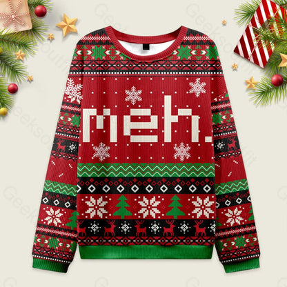 Meh Ugly Christmas Sweater Men’s Style-S