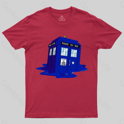 Melting Tardis T-shirt - Geeksoutfit