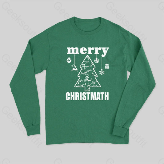 Merry Christmath Long Sleeve T-Shirt Green / S