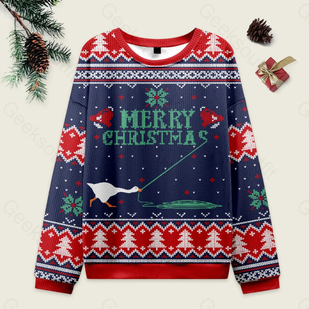 Merry Honked Christmas Funny Honk Goose Ugly Sweater