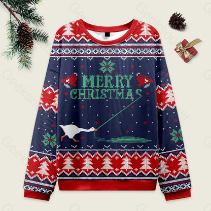 Merry Honked Christmas Funny Honk Goose Ugly Sweater