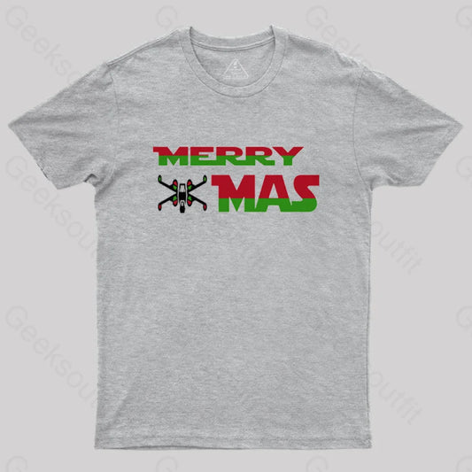 Merry X Mas T-Shirt Grey / S