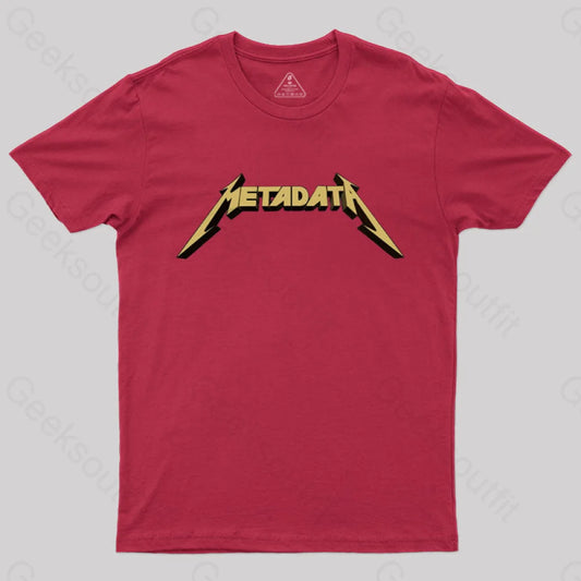 Metadata Gold T-Shirt Red / S