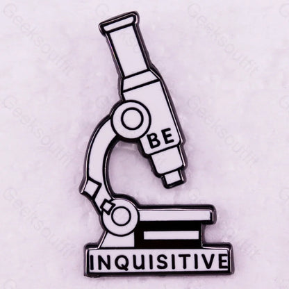 Microscopy Science Pins Black