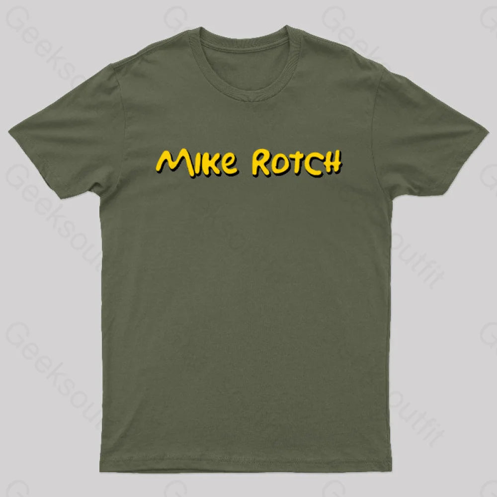 Mike Rotch Nerd T-Shirt Army Green / S