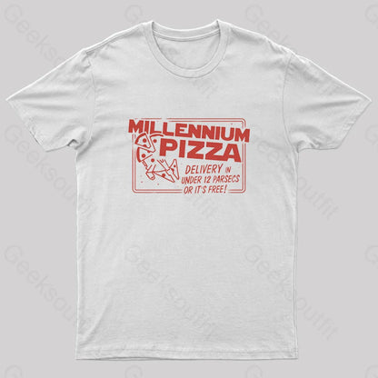 Millennium Pizza Nerd T-Shirt White / S