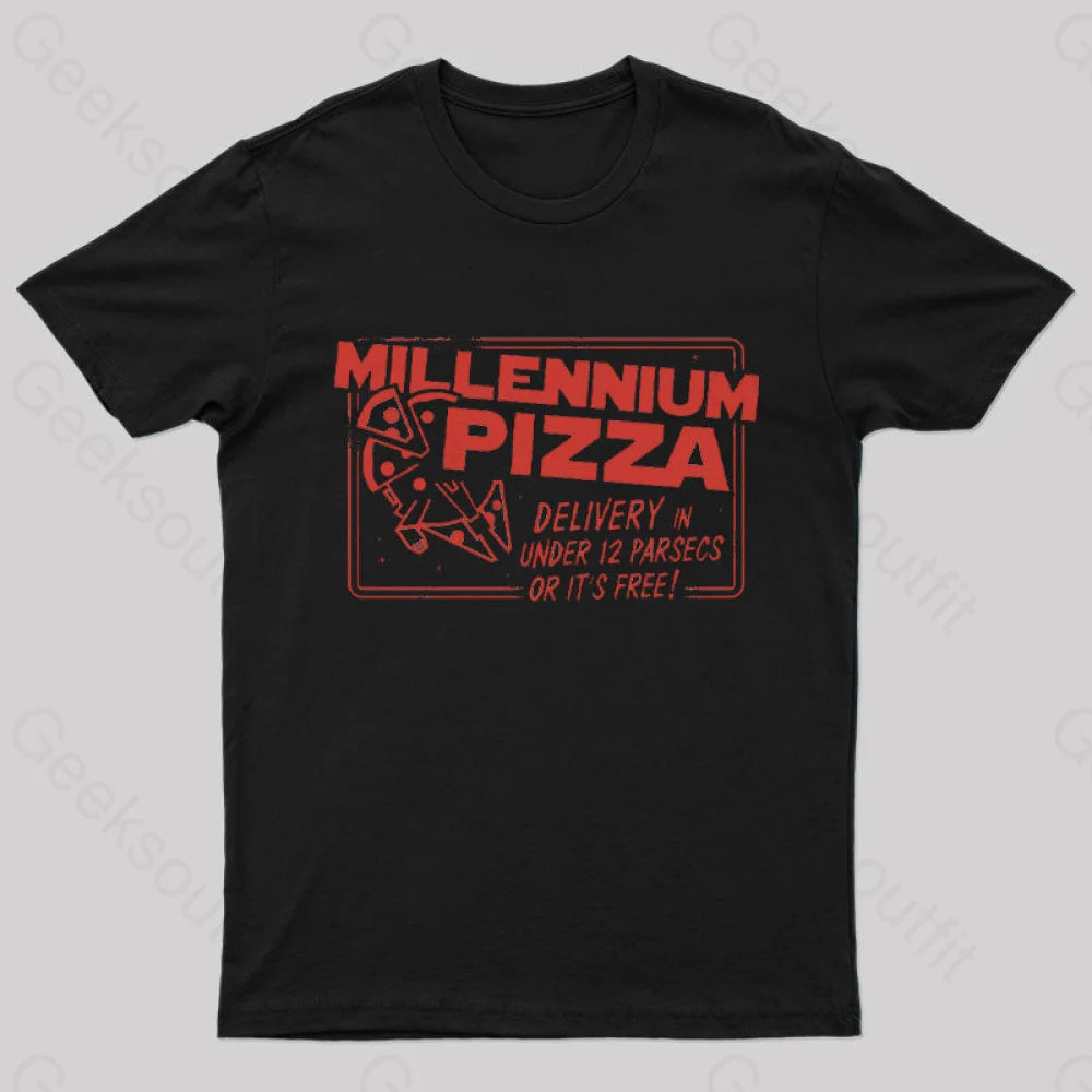 Millennium Pizza T-Shirt Black / S