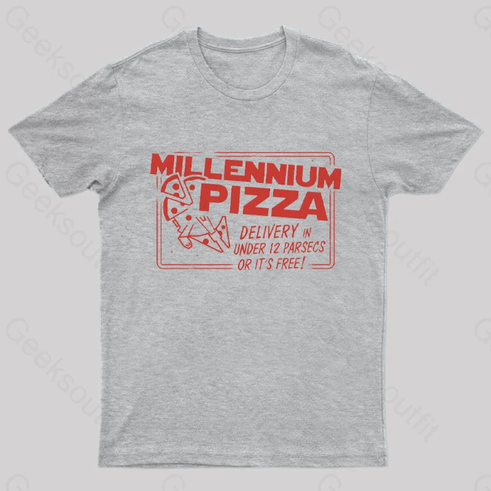 Millennium Pizza T-Shirt Grey / S