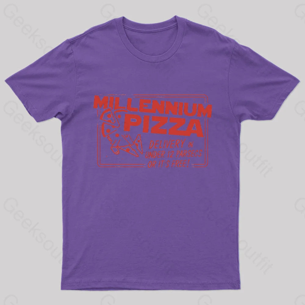 Millennium Pizza T-Shirt Purple / S