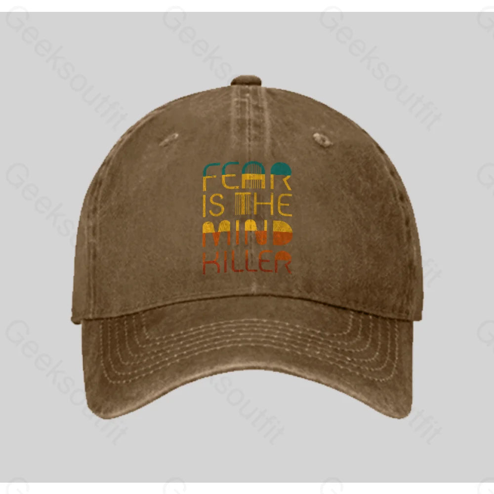 Mind Killer Washed Vintage Baseball Cap Natural