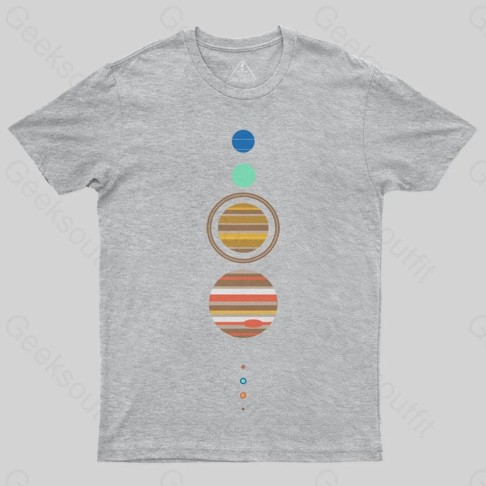 Minimal Solar System T-Shirt - Geeksoutfit