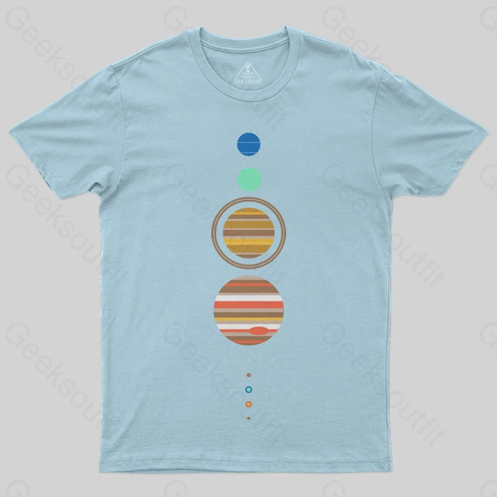 Minimal Solar System T-Shirt - Geeksoutfit