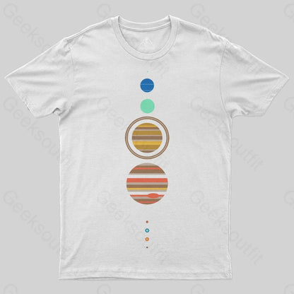 Minimal Solar System T-Shirt - Geeksoutfit