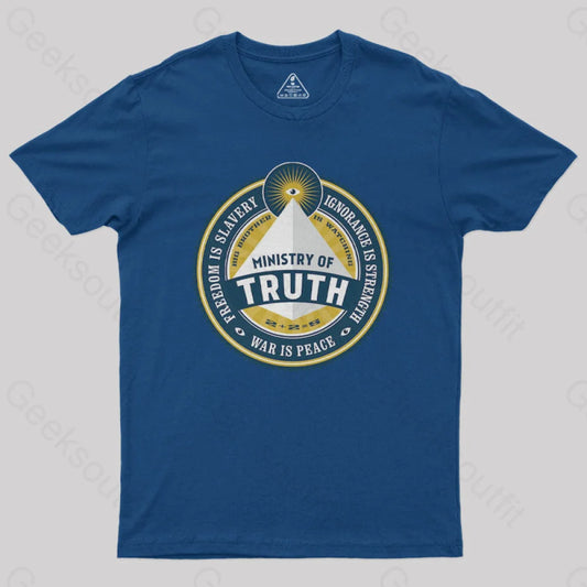 Ministry Of Truth Nerd T-Shirt Navy / S