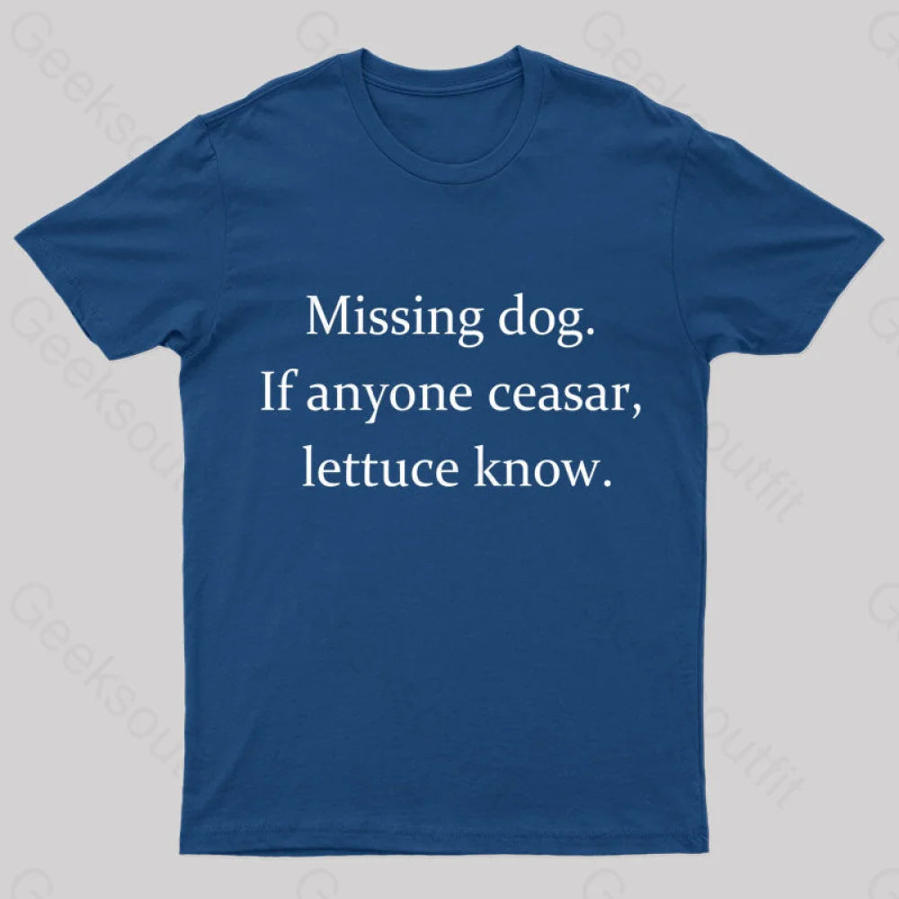 Missing Dog Geek T-Shirt Navy / S