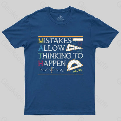 Mistakes Allow Thinking To Happen T-shirt - Geeksoutfit