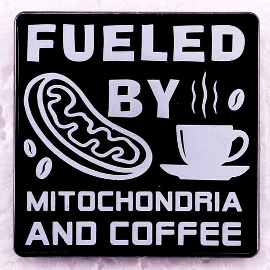 Mitochondria And Coffee Pins