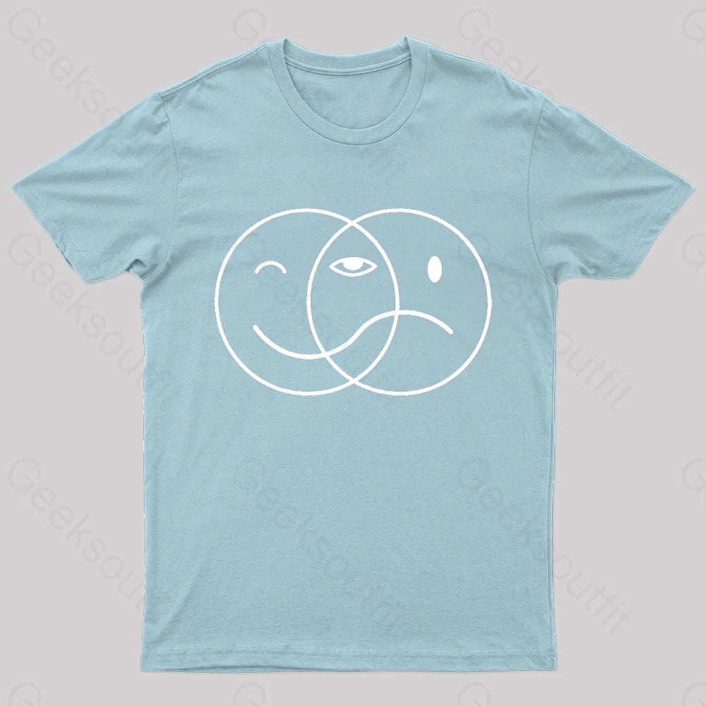 Mixed States Geek T-Shirt Light Blue / S