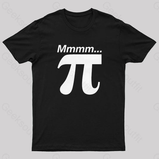 Mmmm Pi Math Geek T-Shirt Black / S