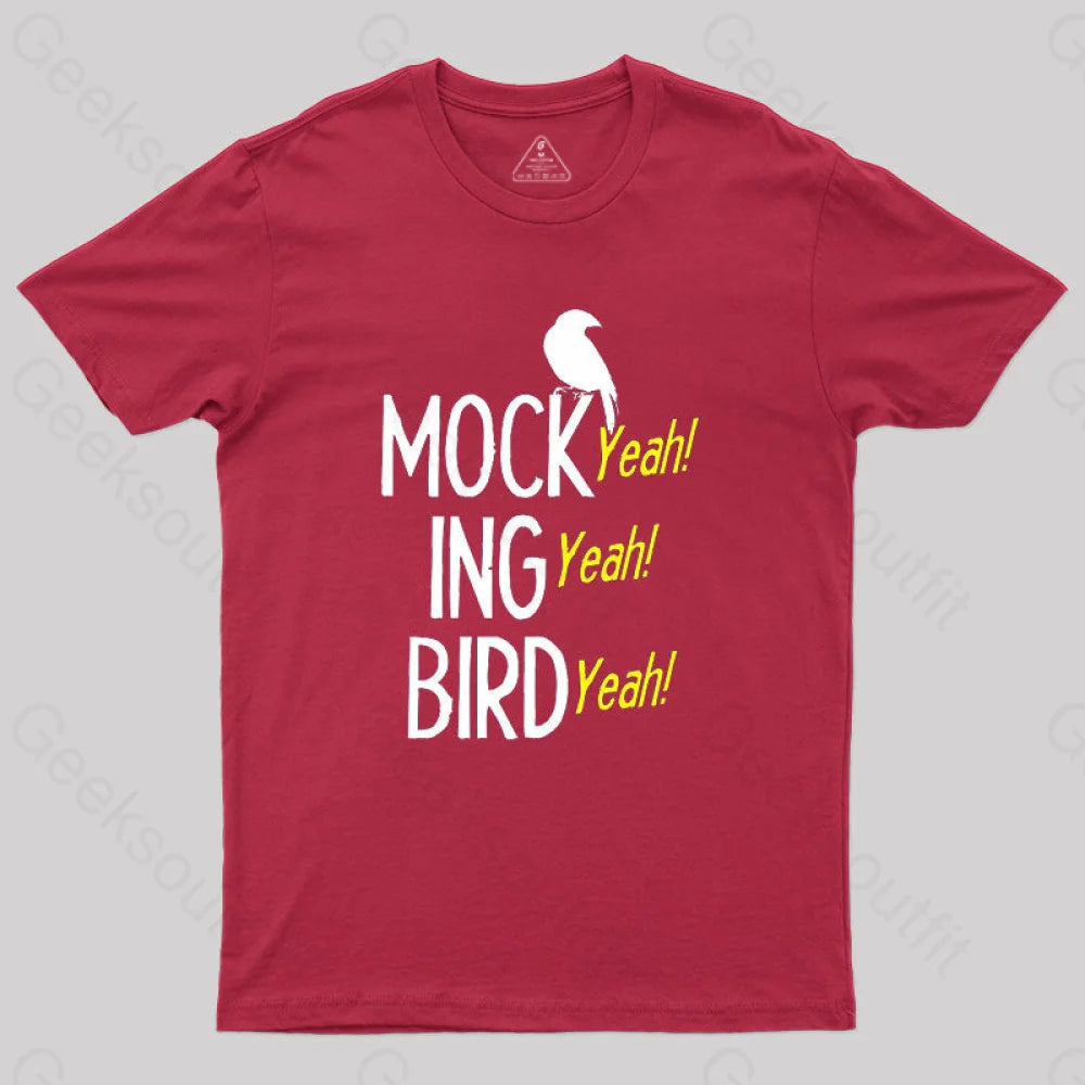 Mocking Bird Yeah T-Shirt Red / S