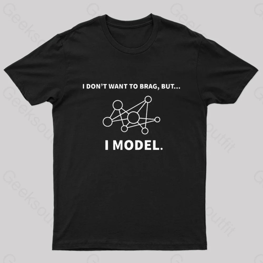 Model Data Science Informatics Geek T-Shirt Black / S