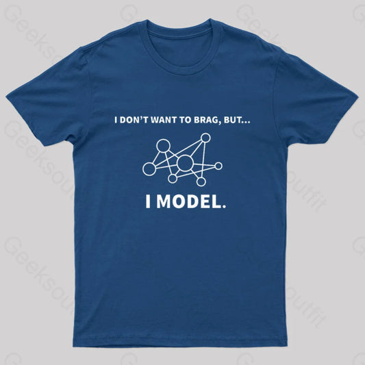 Model Data Science Informatics Geek T-Shirt Navy / S