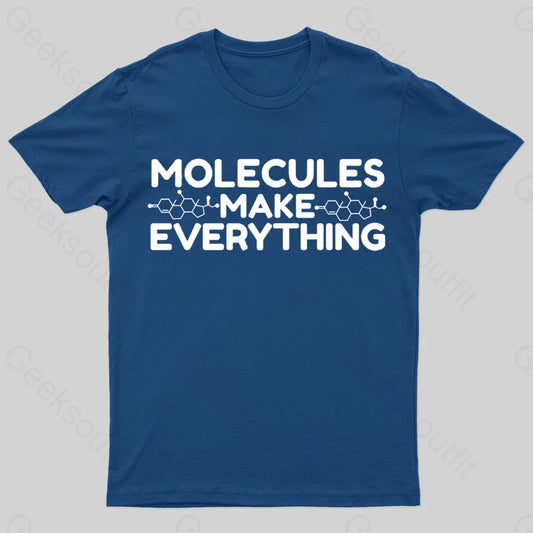 Molecule Make Everything Geek T-Shirt Navy / S