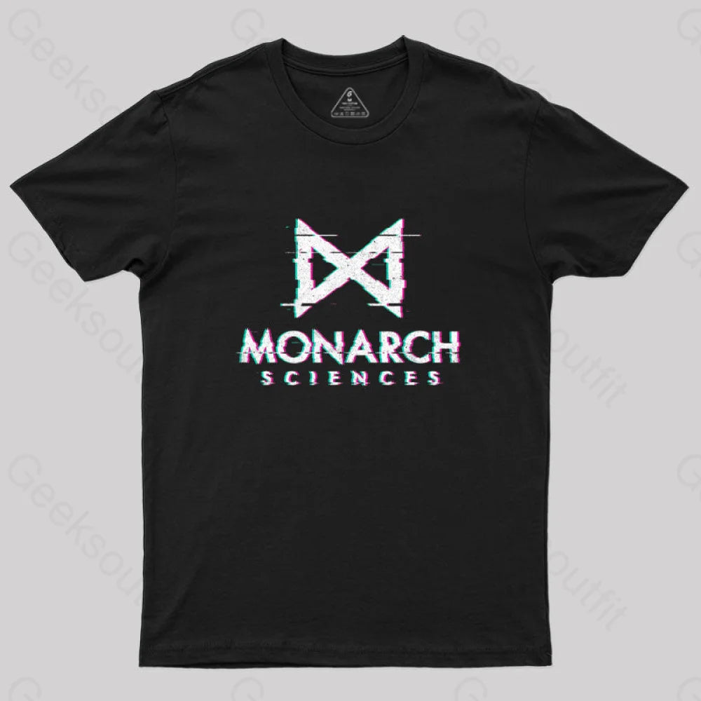 Monarch Sciences Glitch Geek T-Shirt Black / S