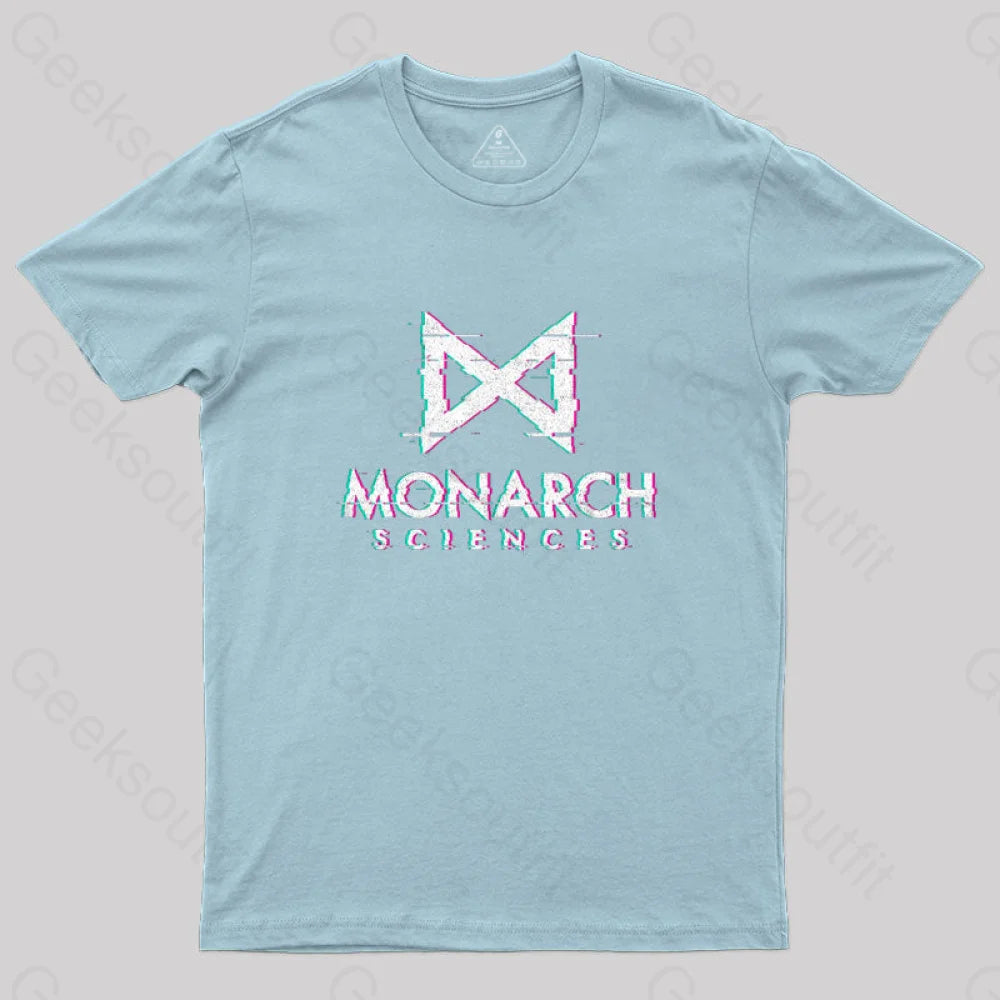 Monarch Sciences Glitch Geek T-Shirt Light Blue / S