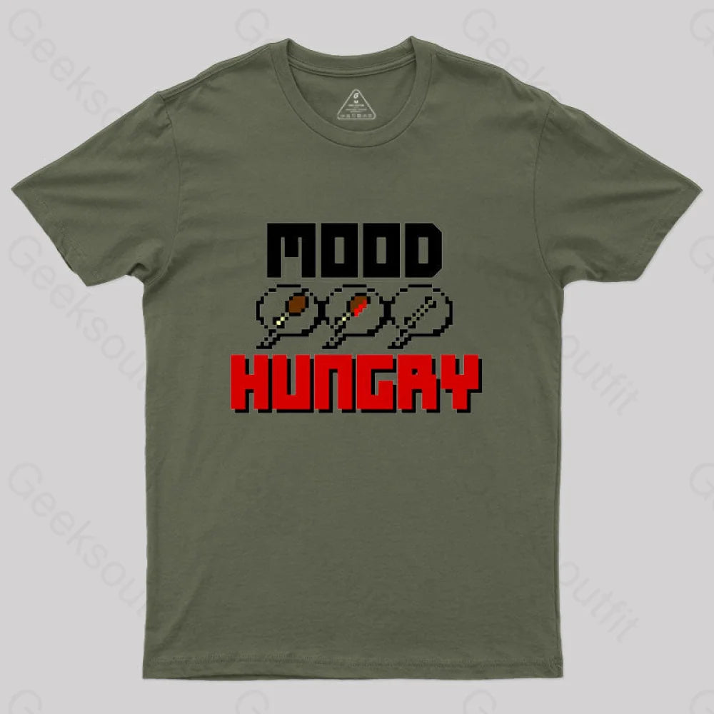 Mood Hungry T-Shirt Army Green / S