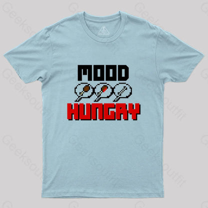 Mood Hungry T-Shirt Light Blue / S