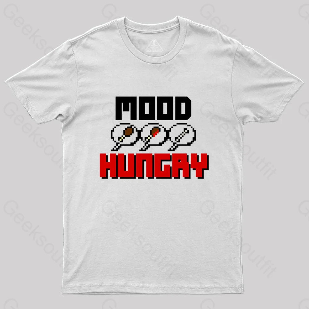 Mood Hungry T-Shirt White / S