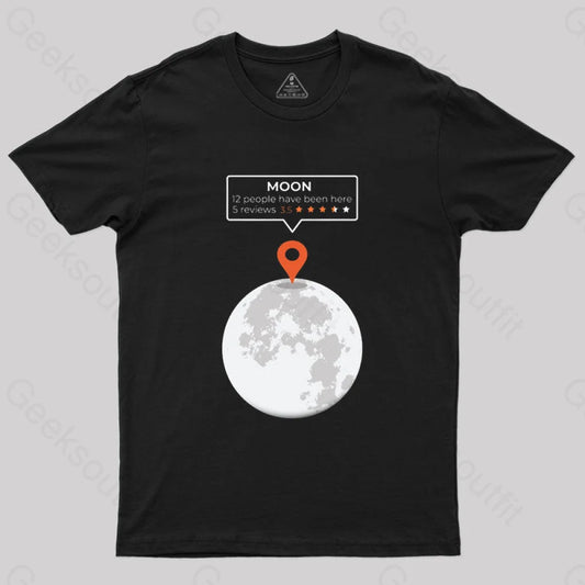 Moon Location T-Shirt Black / S