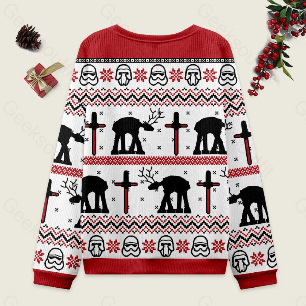 Moose Walker Ugly Christmas Sweater