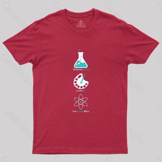 More Art Than Science T-Shirt Red / S