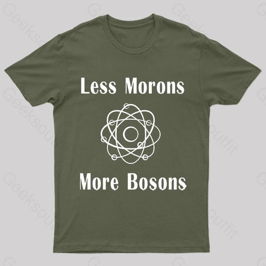 More Bosons Nerd T-Shirt Army Green / S