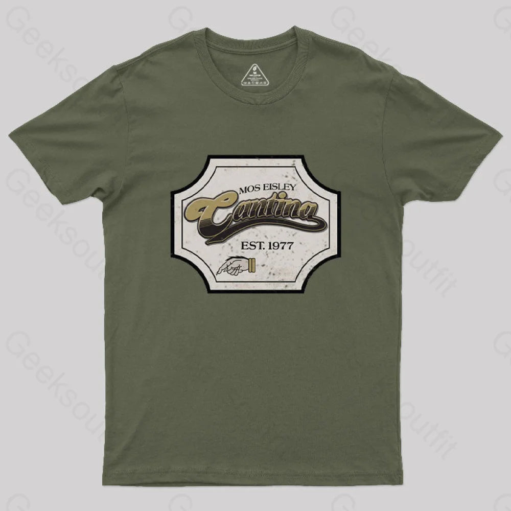 Mos Eisley Cantina T-Shirt Army Green / S