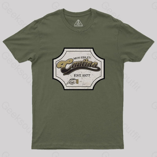 Mos Eisley Cantina T-Shirt Army Green / S