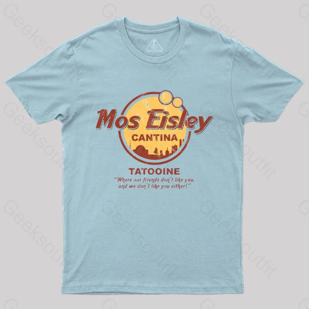 Mos Eisley Cantina Tatooine T-Shirt Light Blue / S