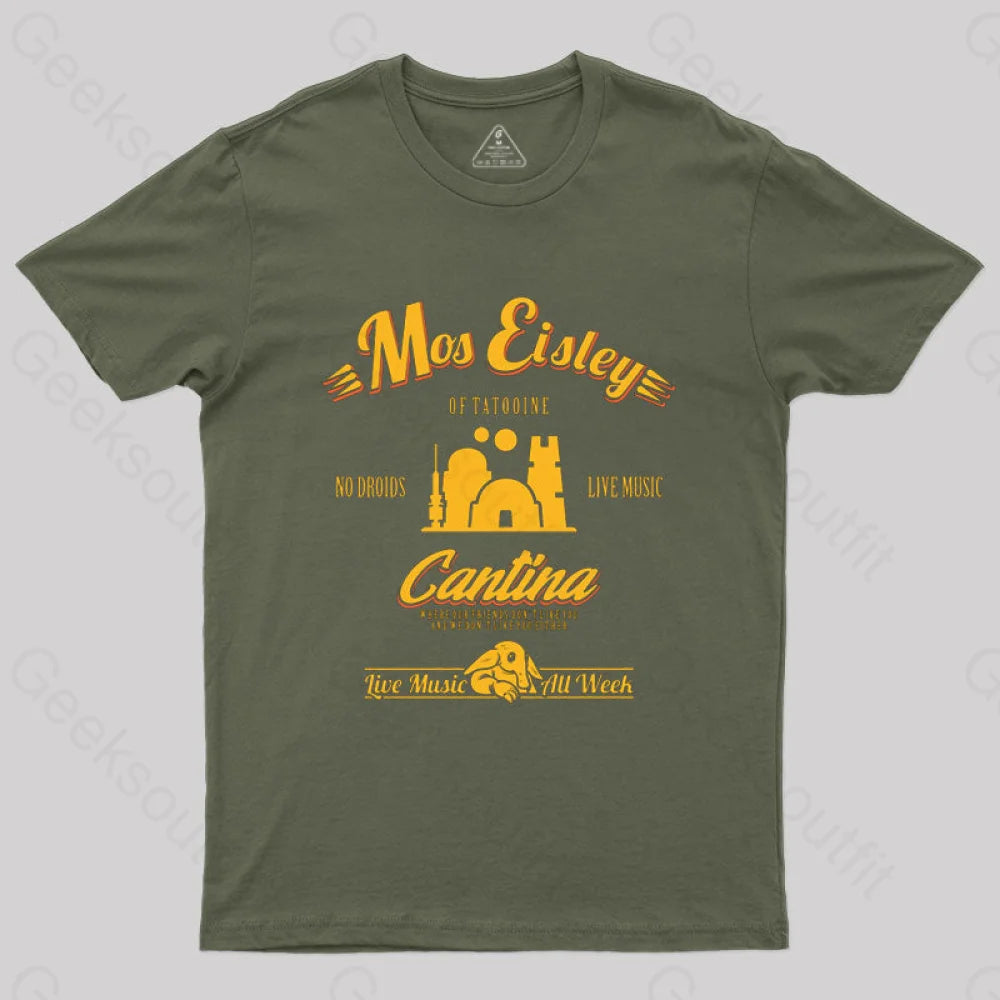 Mos Eisley Cantina Vintage T-Shirt Army Green / S