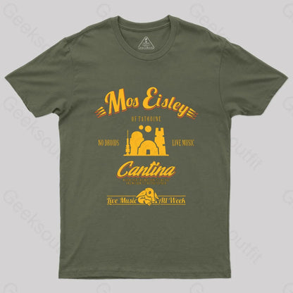 Mos Eisley Cantina Vintage T-Shirt Army Green / S