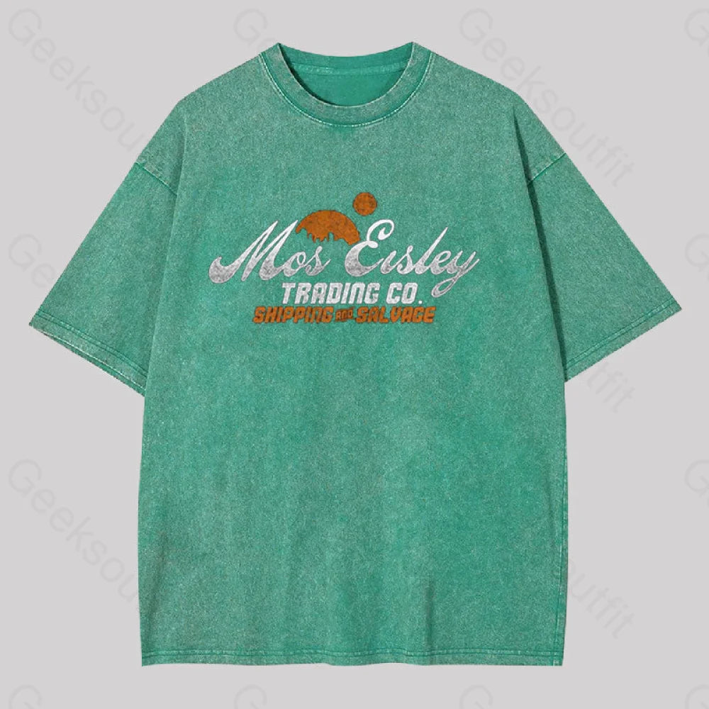 Mos Eisley Geek Washed T-Shirt Grass Green / S